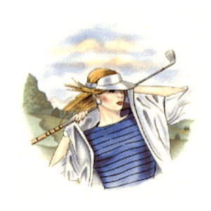 Golf - Lady Golfer