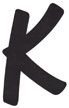 5 1/2 in. Black Letter K