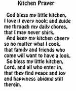 Religious - Kitchen Prayer - Sayings