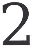 3 1/4 in. Black House Numbers (Serif Pro)