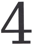 3 1/4 in. Black House Numbers (Serif Pro)