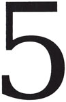 3 1/4 in. Black House Numbers (Serif Pro)