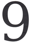 3 1/4 in. Black House Numbers (Serif Pro)