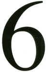 4 in. Black House Numbers