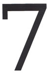 3 1/4 in. Black House Numbers (Serif Pro)