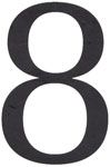 3 1/4 in. Black House Numbers (Serif Pro)