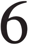 4 3/4 in. Black House Numbers