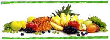 Pineapple, Grapes, Watermelon, Bananas,Assorted Fruit BORDER