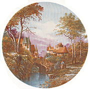 Village Scene with River