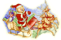 Teddy Santa - Sleigh