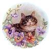 Cat with Flowers