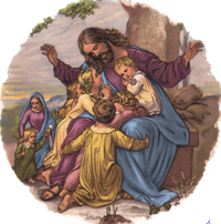 Religious Scenes - Jesus With the Children
