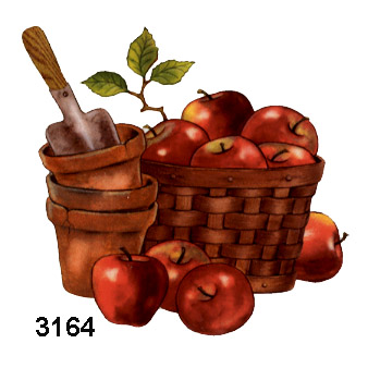 Apple Basket and Clay Pots