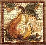 Mosaic Tile Design - Pear