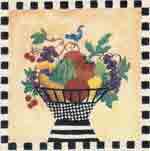 Basket of Fruit - Folk Art