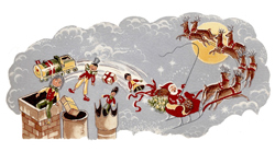 Santa and the Reindeer Wrap