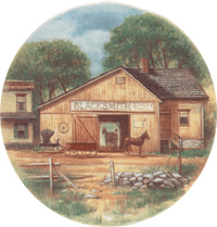 Rural Scenes - BLACKSMITH LIVERY BARN