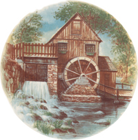 Rural Scenes - WATER WHEEL MILL