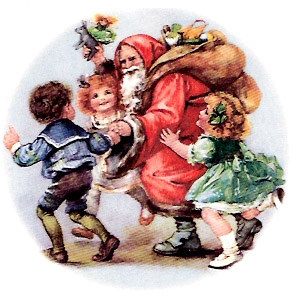 Santa and Children