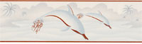 Dolphin Bright Gold and White Border