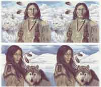 Native Americans with Wolves
