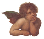 Angel - Cherub  Thinker Silhouette