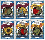 SEED PACKETS - Corn, Sunflower, Watermelon, Peas, Apple, Pansies