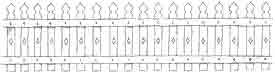 White/blue Fence Borders