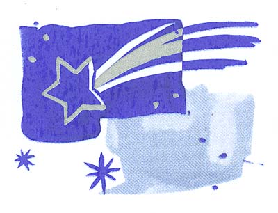 Stars - Blue and Silver Christmas