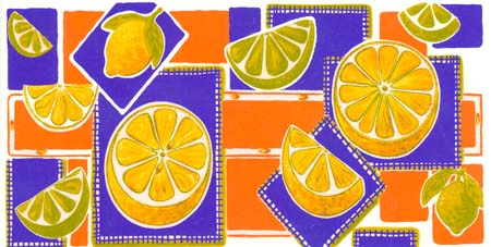 Citrus Fruit Mug Wrap - Lime, Lemon, Orange