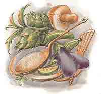 Vegetables, Eggplant, Mushroom, Artichoke, Zucchini