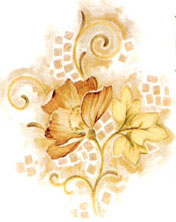 Tile Designs - Brown and Tan Mosaic Floral