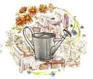 Rustic Memories - Watering Can Scene