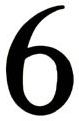 4 in. Black Carlson Number ( 6 or 9)