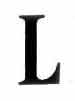 Black Caslon Alphabet Letters
