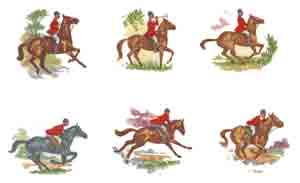 Hunt Scenes - Horses, Dogs, Riders