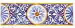 Amalfi Blue and Yellow Border