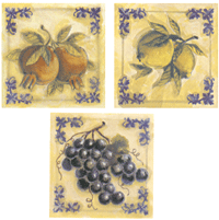 Tile Designs - Plaza Fruit Accents