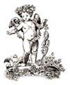 Toile Designs - Black - Cherub