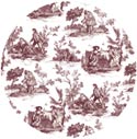 Toile Designs - Red - Romance Scenes