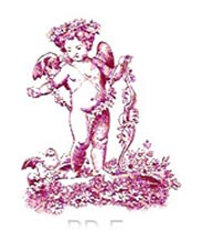 Toile Designs - Red - Cherub