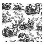 Toile Designs - Black Romance Scenes