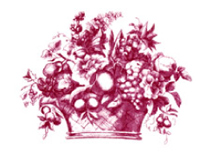 Toile Fruit Basket