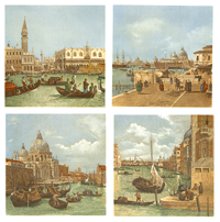 Italy - Canaletto - I each of A, B, C, D