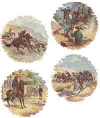 Western Scenes - 4 PC SET