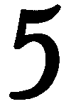 3 Inch Caslon Number