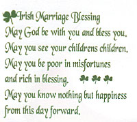 Irish Marriage Blessing