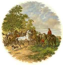 Horse Fair with dogs