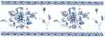 Blue Floral Border