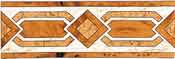 Tile Designs - Brown Inlay with Gold